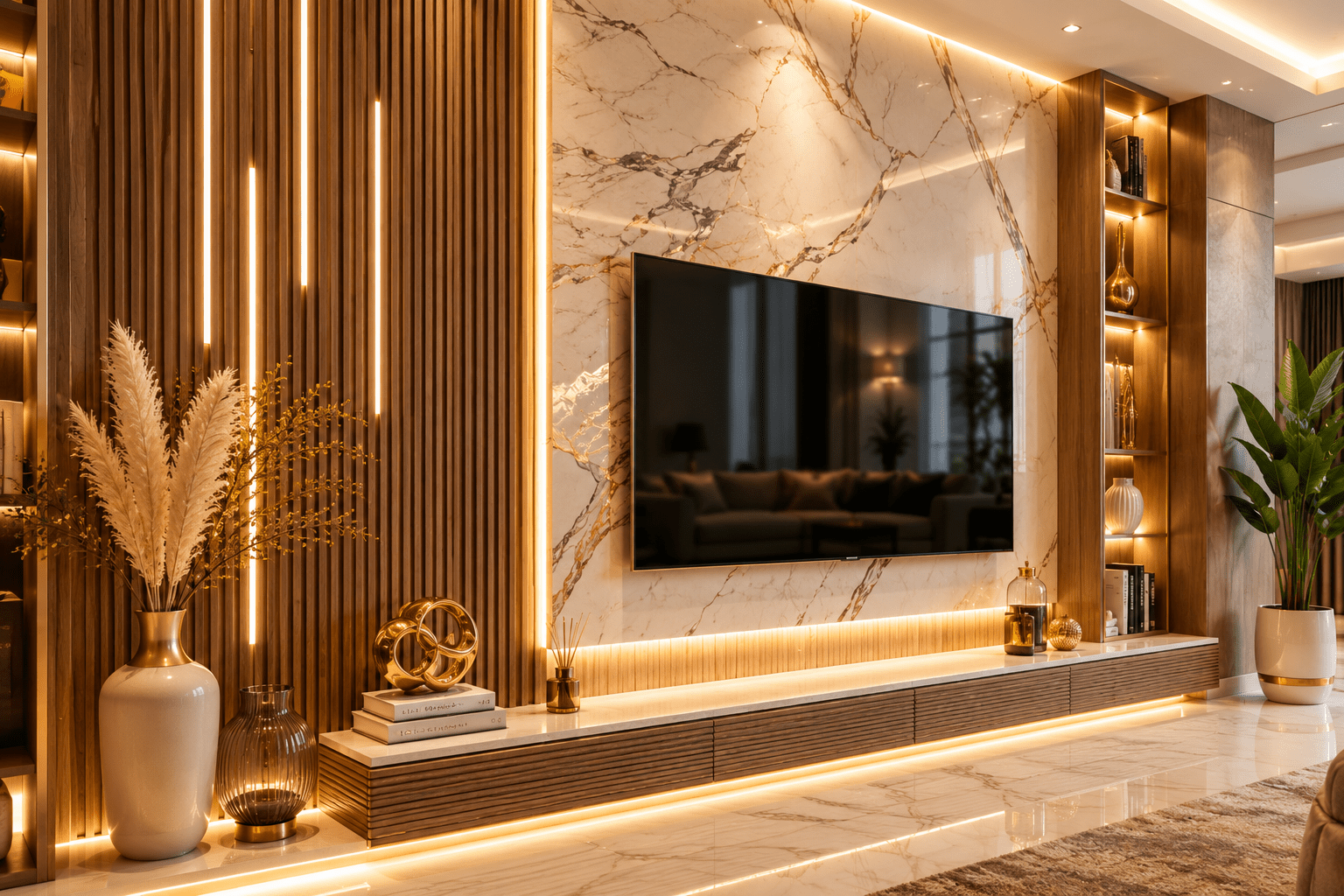 أحدث مواد التشطيبات وتجليد الجدران في التصميم الداخلي المودرن مع شركة حنيكة إس.