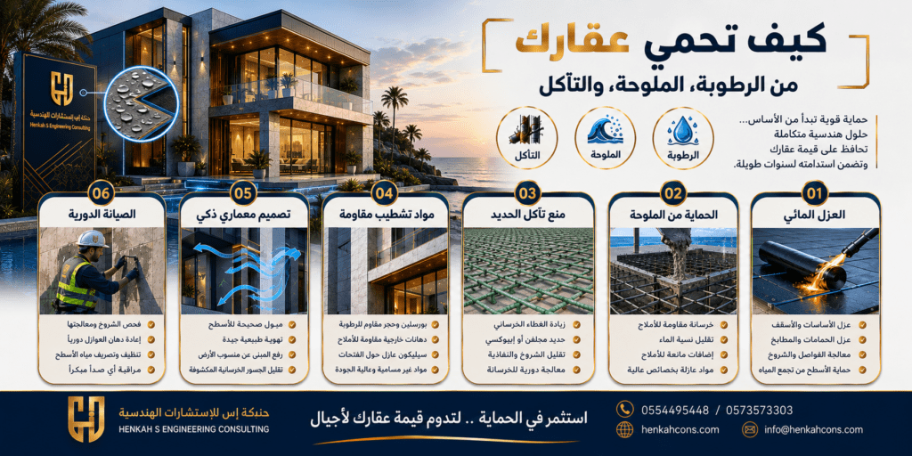 كيف تحمي عقارك من الرطوبة، الملوحة، والتآكل